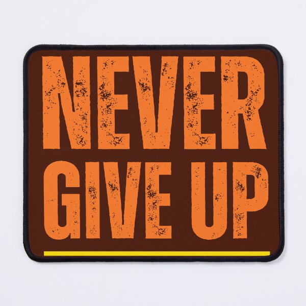 Item preview, "NEVER GIVE UP STAY STRONG" Life Quote Typography designed and sold by redask2me.