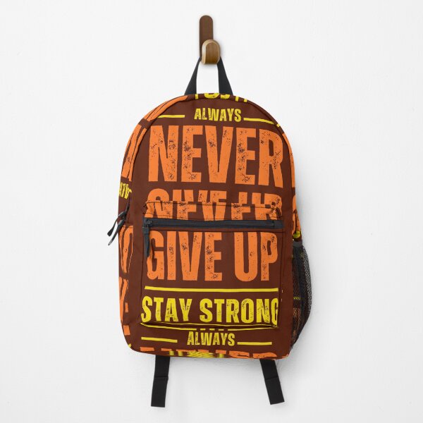 Item preview, "NEVER GIVE UP STAY STRONG" Life Quote Typography designed and sold by redask2me.
