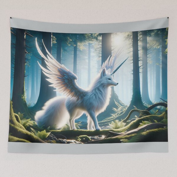 Item preview, Fox-Alicorn Hybrid: Majestic Fantasy Art designed and sold by FantasyHybrids.