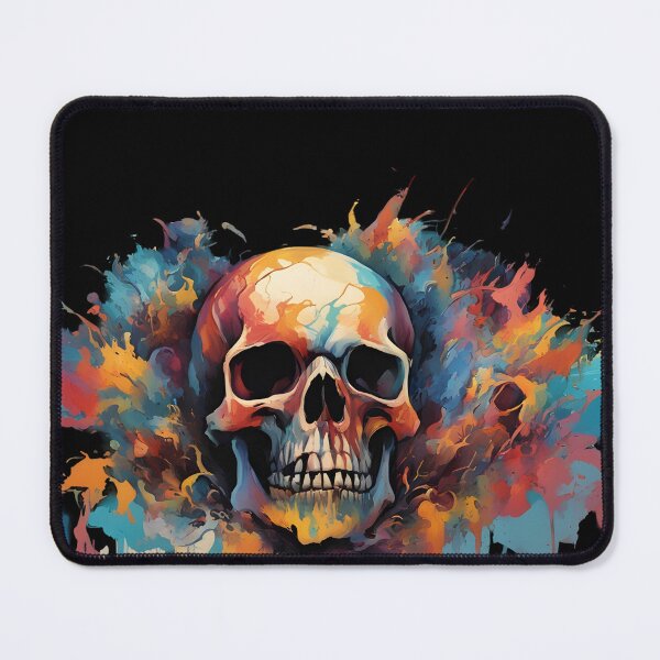 Item preview, Colourful skull splat designed and sold by Alwayseddie.