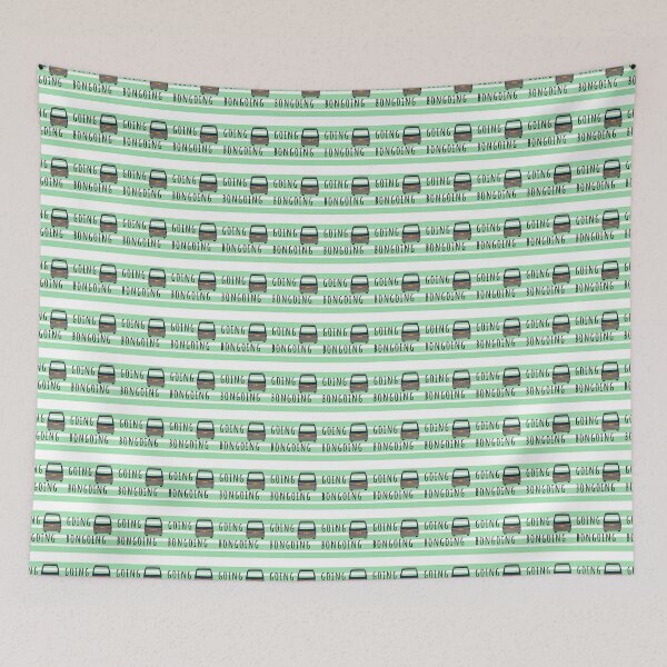 Item preview, Going Bongoing - minty green stripes designed and sold by LocalOddball.