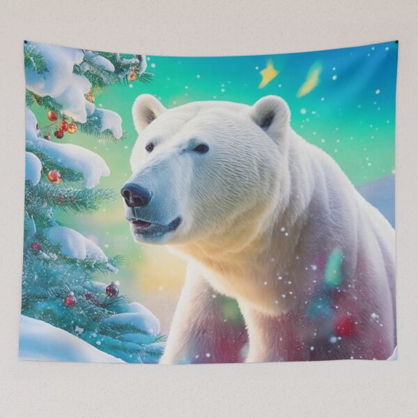 Item preview, Christmas Polar Bear | Outdoor Scene designed and sold by PinkGoddessLove.