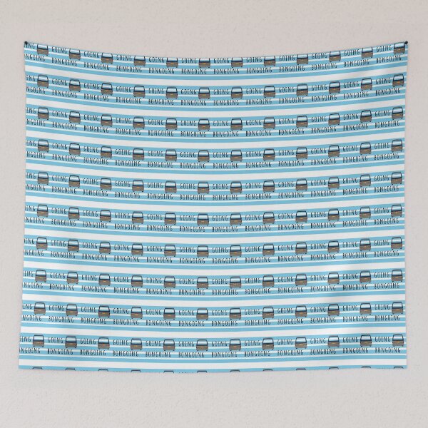Item preview, Going Bongoing - Blue stripes designed and sold by LocalOddball.