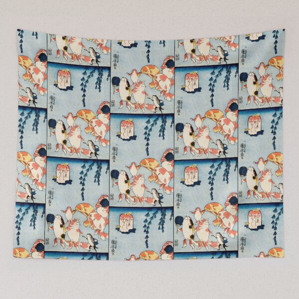 Item preview, Utagawa Kuniyoshi Woodblock Goldfish series, Kite Thief Ukiyo-e from Japan designed and sold by TeeARTHY.