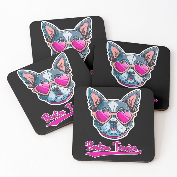 Item preview, Boston Terrier in Heart Shaped Sunglasses designed and sold by KellysComColors.