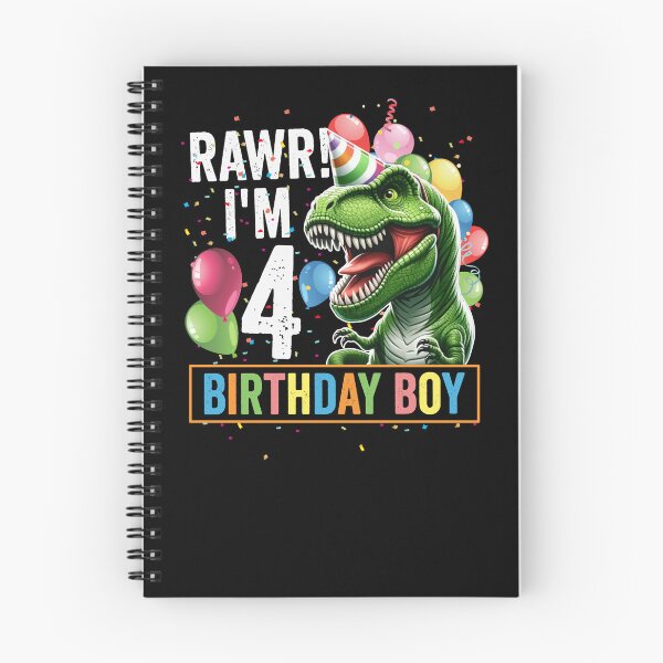 Item preview, Rawr I'm 4 Birthday Boy designed and sold by DetourShirts.