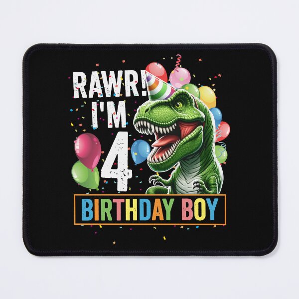 Item preview, Rawr I'm 4 Birthday Boy designed and sold by DetourShirts.