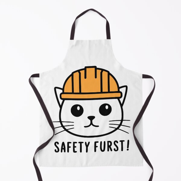 Item preview, Safety Furst! Funny Osha Cat Pun designed and sold by PMCreative.