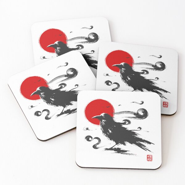 Item preview, Crimson sun and crow designed and sold by Capizione.