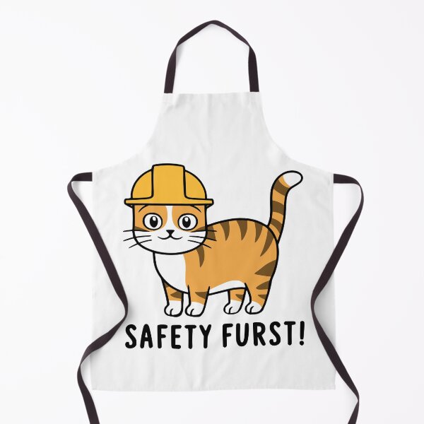 Item preview, Safety Furst! Funny Osha Cat hardhat designed and sold by PMCreative.