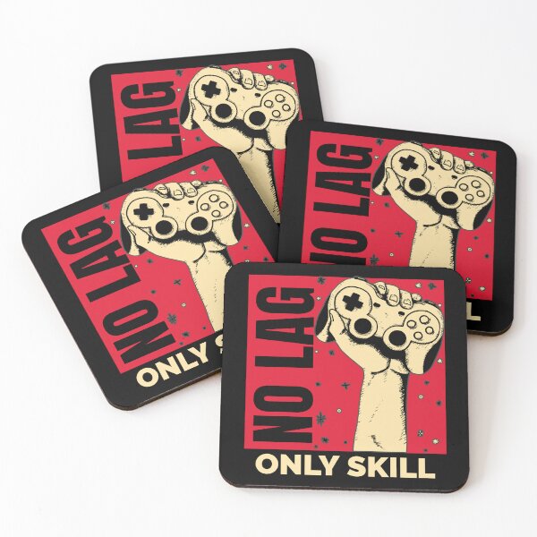 Item preview, No lag, only skill gamer design designed and sold by Lichtisign.