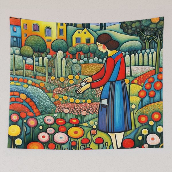 Item preview, Woman gardening designed and sold by George Hutton Hunter.