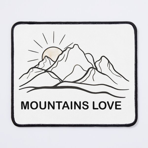 Item preview, Mountains Love designed and sold by Alidesignart.