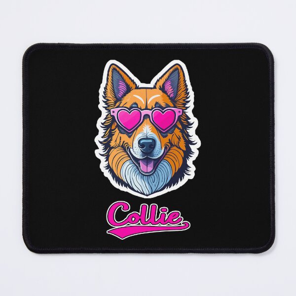 Item preview, Collie in Heart Shaped Sunglasses designed and sold by KellysComColors.