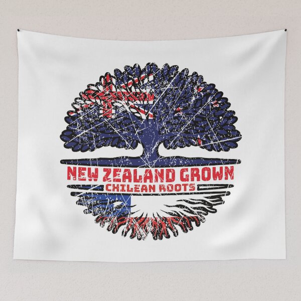 Item preview, Chile Chilean New Zealander New Zealand Tree Roots Flag designed and sold by FlagX.