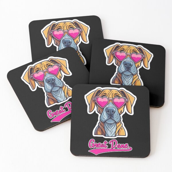 Item preview, Great Dane in Heart Shaped Sunglasses designed and sold by KellysComColors.