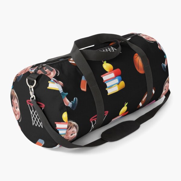 Item preview, Elementary School Colorful Back To School Girl Element and Sports Graphics Black Pattern designed and sold by Raise2Shine.