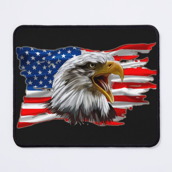 Item preview, Eagle with Distressed American Flag designed and sold by AmericaFreedom.