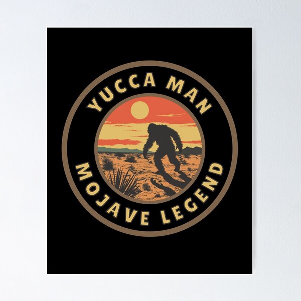 Artikelvorschau, Yucca Man Mojave Legend Sonnenuntergang entworfen und verkauft von MojaveTradePost.