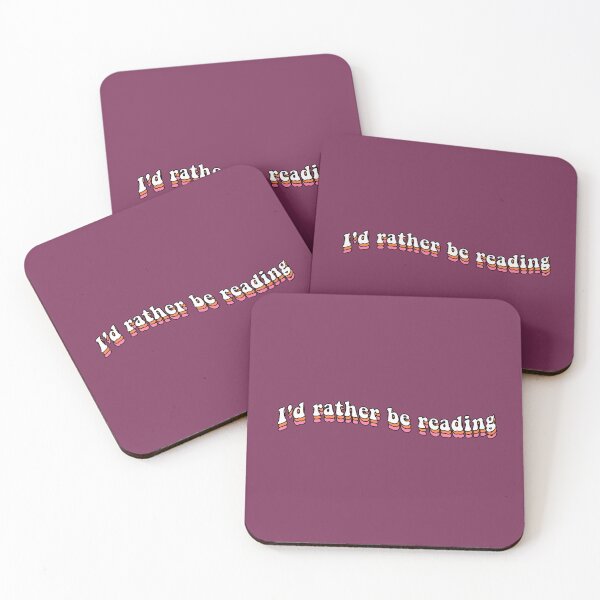 Item preview, I'd rather be reading book aesthetic  designed and sold by stickersxbecca.