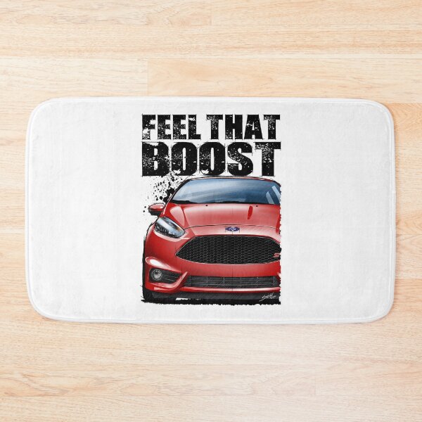 Item preview, Feel that Boost with Ford Fiesta ST in red (Light Background) designed and sold by Petrolhead T-Shirts and Art.