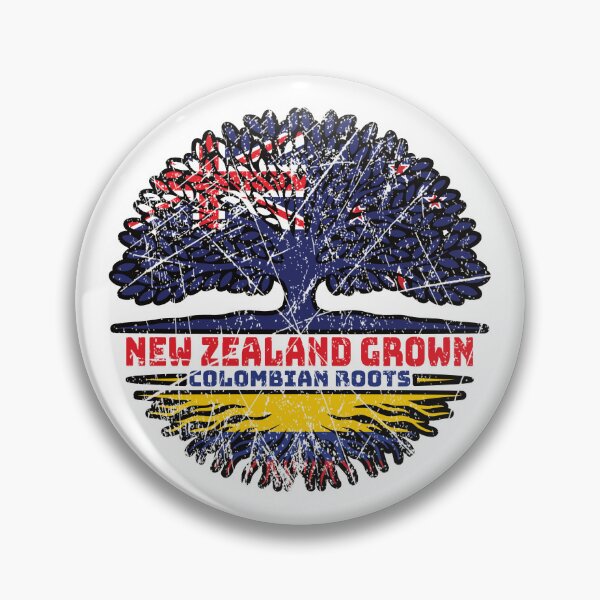 Item preview, Colombia Colombian New Zealander New Zealand Tree Roots Flag designed and sold by FlagX.