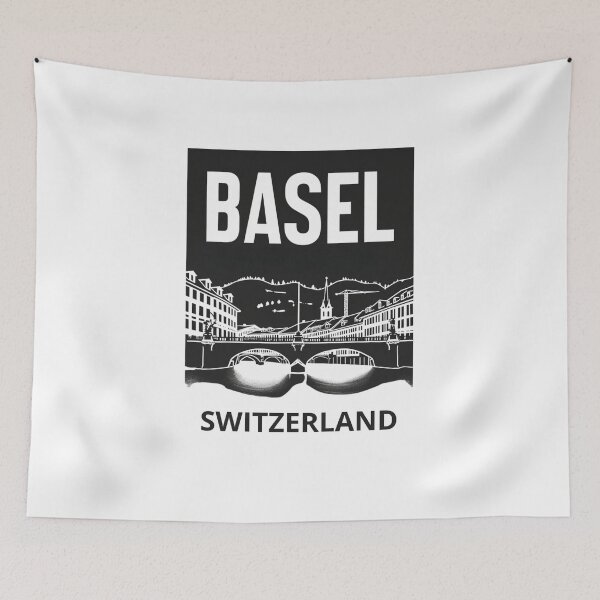 Item preview, A Vintage Travel Illustration of Basel - Switzerland  designed and sold by GoodOldVintage.