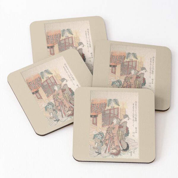 Item preview,  Young Women Visiting a Shinto Shrine Katsushika Hokusai designed and sold by TeeARTHY.