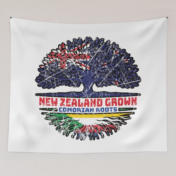 Item preview, Comoros Comorian New Zealander New Zealand Tree Roots Flag designed and sold by FlagX.