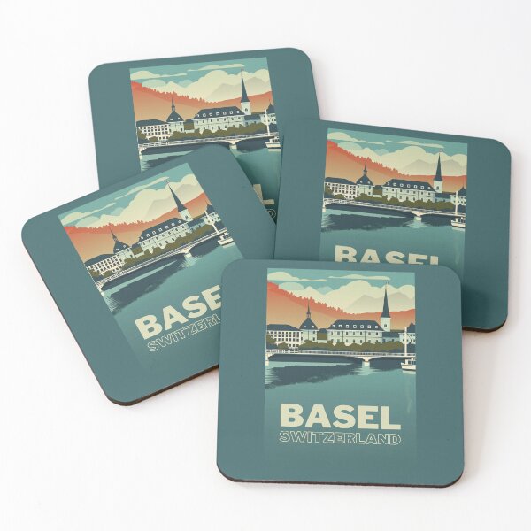 Item preview, A Vintage Travel Illustration of Basel - Switzerland  designed and sold by GoodOldVintage.