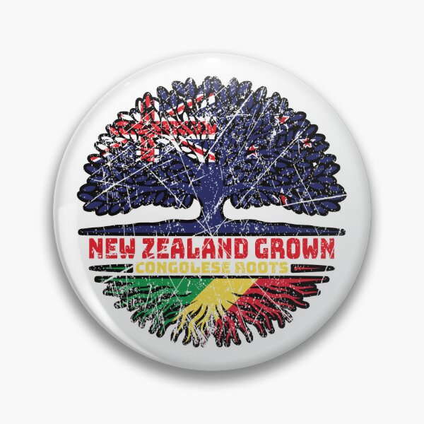 Item preview, Congo Congolese New Zealander New Zealand Tree Roots Flag designed and sold by FlagX.