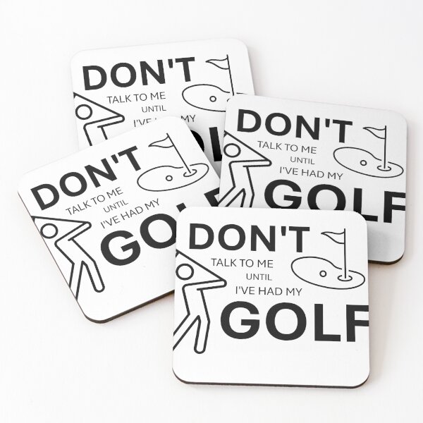 Artikelvorschau, Sprich nicht mit mir, bis ich Golf gespielt habe (Schwarz) entworfen und verkauft von abbie-lou.