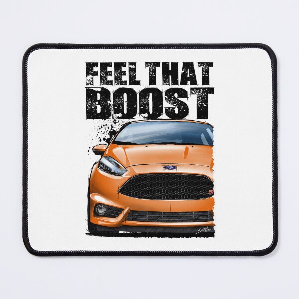 Item preview, Feel that Boost with Ford Fiesta ST in orange. (Light Background) designed and sold by Petrolhead T-Shirts and Art.