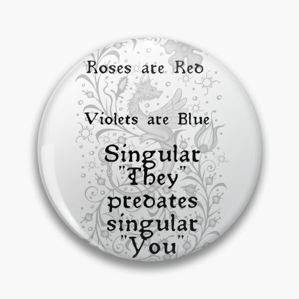 Item preview, Singular "They" designed and sold by EphemeraFibers.