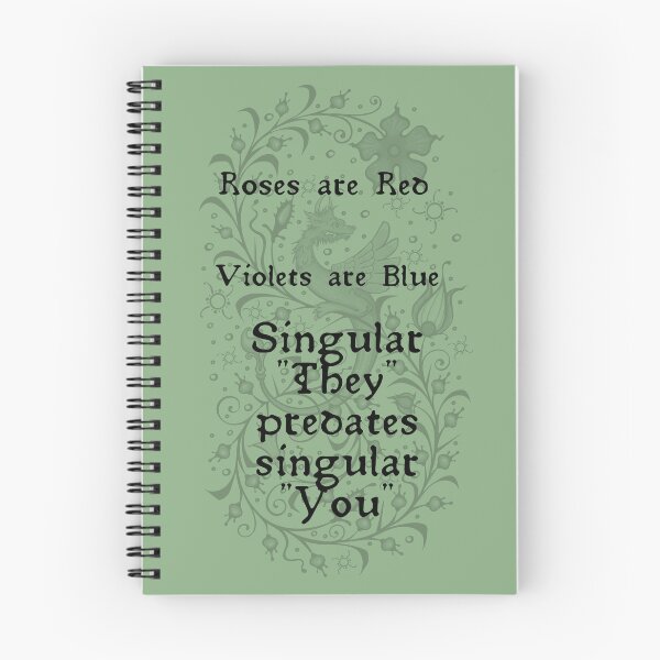 Item preview, Singular "They" designed and sold by EphemeraFibers.
