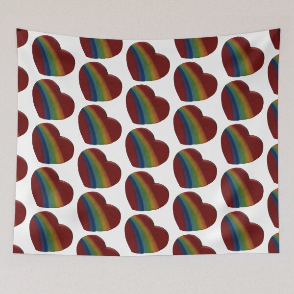 Item preview,  heart eraser 1980s rainbow  designed and sold by Lauracolleen3.
