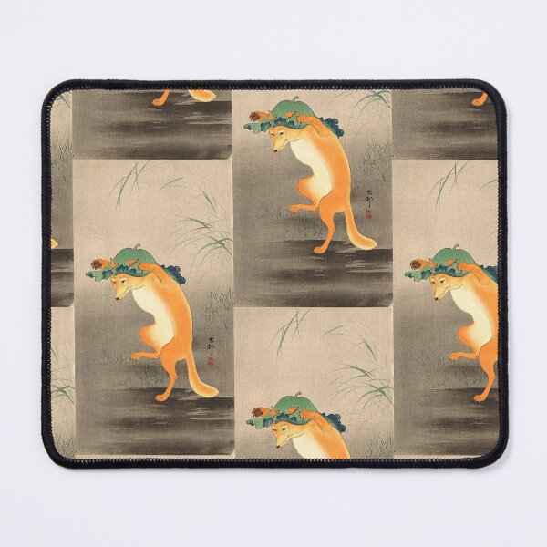 Item preview, Dancing Fox with Lotus-Leaf Hat by Koson Ohara designed and sold by TeeARTHY.