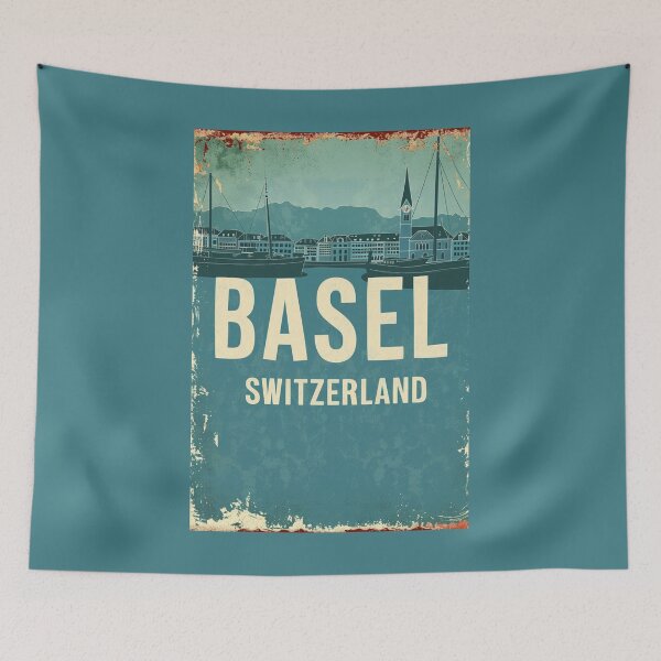 Item preview, A Vintage Travel Illustration of Basel - Switzerland  designed and sold by GoodOldVintage.