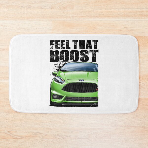 Item preview, Feel that Boost with Ford Fiesta ST in green. (Light Background) designed and sold by Petrolhead T-Shirts and Art.