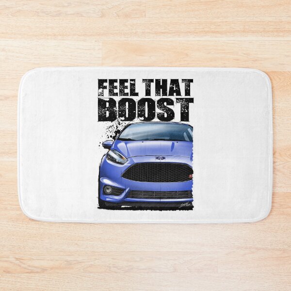 Item preview, Feel that Boost with Ford Fiesta ST in blue. (Light Background) designed and sold by Petrolhead T-Shirts and Art.