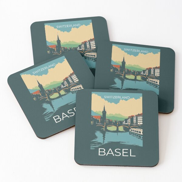 Item preview, A Vintage Travel Illustration of Basel - Switzerland  designed and sold by GoodOldVintage.
