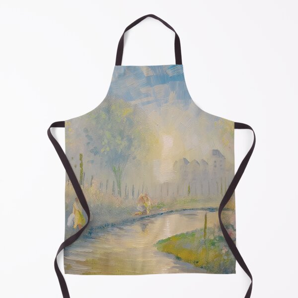 Artikelvorschau, Am Bach im Morgengrauen | Impressionistische KI-generierte Kunst, Ölgemälde entworfen und verkauft von Xiangyue Luo.