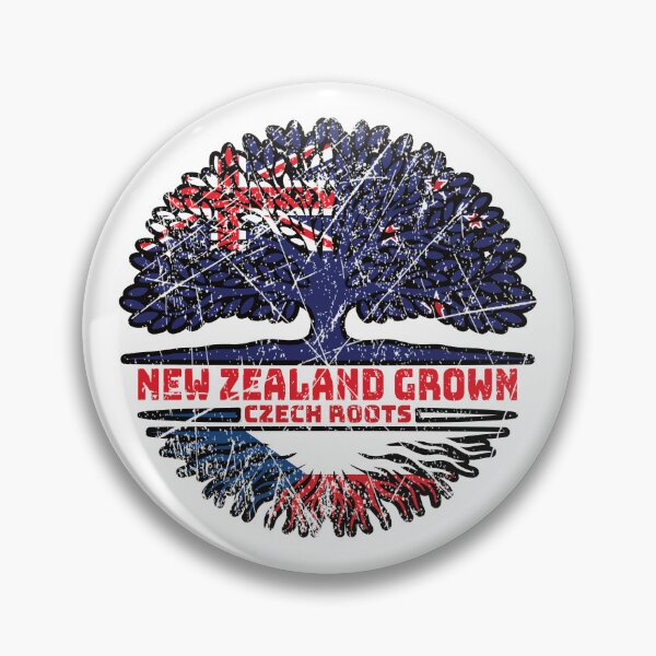 Item preview, Czech Republic Czech New Zealander New Zealand Tree Roots Flag designed and sold by FlagX.