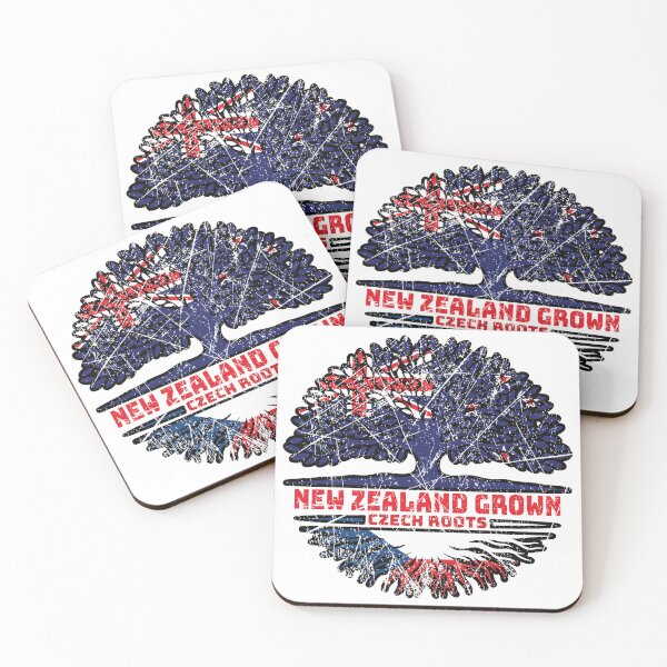 Item preview, Czech Republic Czech New Zealander New Zealand Tree Roots Flag designed and sold by FlagX.