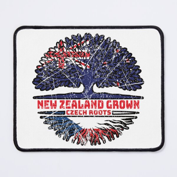 Item preview, Czech Republic Czech New Zealander New Zealand Tree Roots Flag designed and sold by FlagX.
