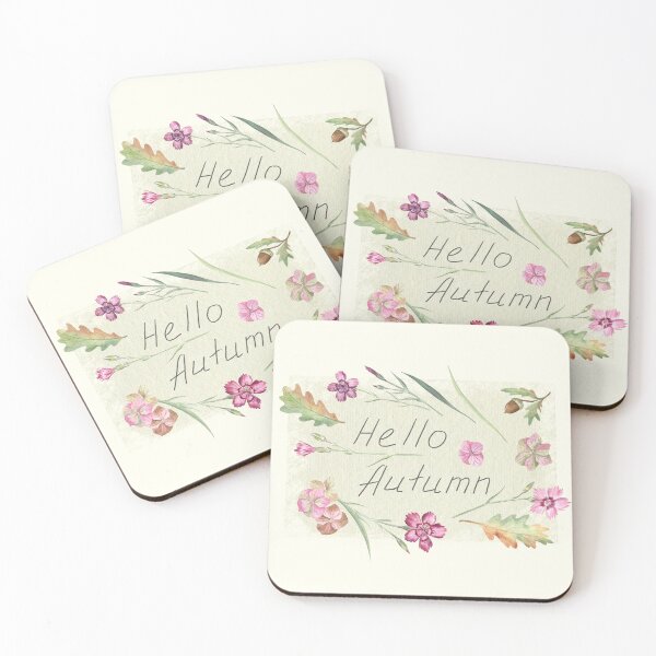 Item preview, Hello Autumn Floral Collage designed and sold by Flowersforbear.