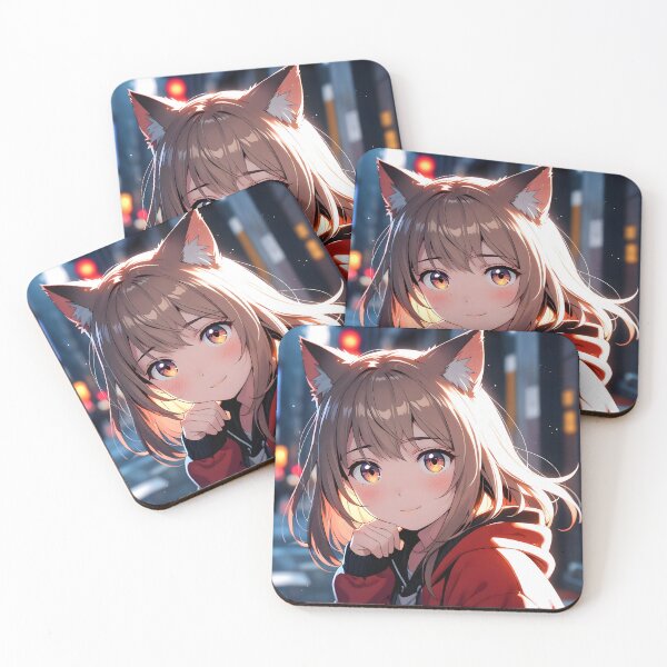 Item preview, Playful Catgirl: High-Resolution 3D Anime Art designed and sold by AI-Only Creations.