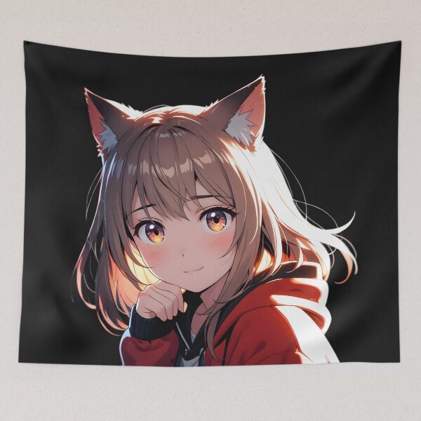 Item preview, Playful Catgirl: High-Resolution 3D Anime Art designed and sold by AI-Only Creations.