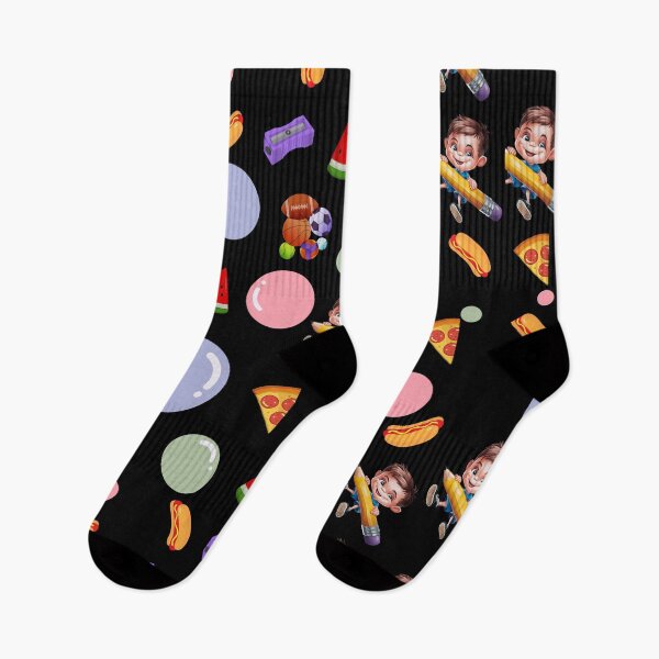 Item preview, Elementary School Graphics Colorful Black Unisex School Pattern. designed and sold by Raise2Shine.