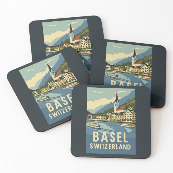 Item preview, A Vintage Travel Illustration of Basel - Switzerland  designed and sold by GoodOldVintage.